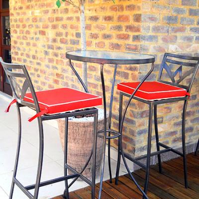 Bistro bar table & Dore chairs